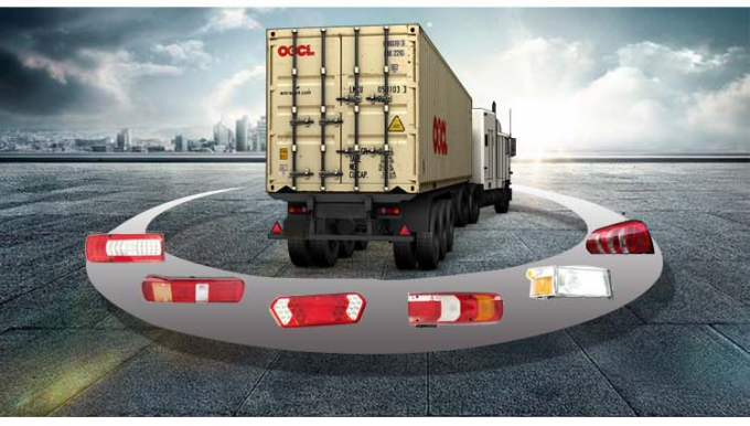 2380955 \ 2241860 อะไหล่รถบรรทุก Scania Scania Led Tail Lights